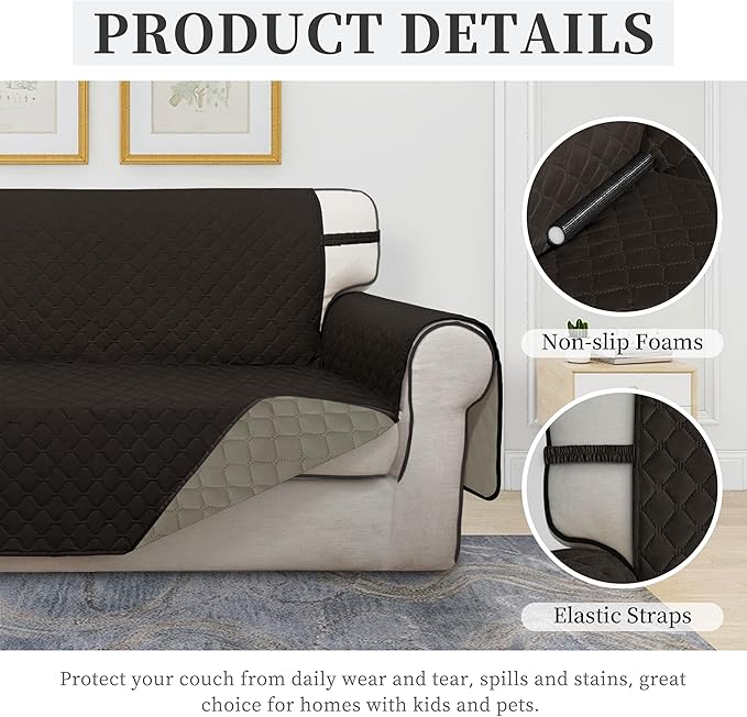ISSUNTEX Double Protection 100% Waterproof Loveseat Sofa Covers - Image 5