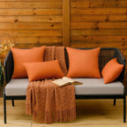 MIULEE Decorative Outdoor Pillow Covers Fall 18x18 Orange