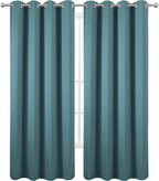 LEMOMO Blackout Curtains 66 x 84 inch/Sea Teal Curtains Set of 2 Panels/Thermal - Image 2