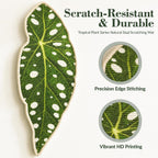 Natural Leaf-Shaped Sisal Cat Scratcher for Wall and Floor, Large Cat Scratch Pad for Indoor Cats Furniture Protection, Extra Large Wall Mounted Cat Scratching Mat for Claw Care (Anthurium)
