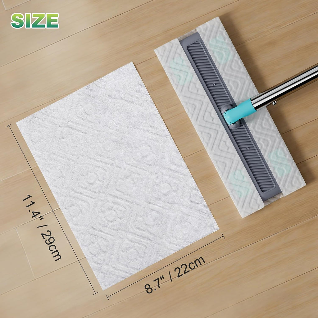 JOYMOOP 144 Pcs Disposable Dry Sweeping Cloths Compatible with Swiffer Sweeper Mop, Disposable Dust Refills Mop Pads for Floor Mopping and Cleaning, Mop Not Included