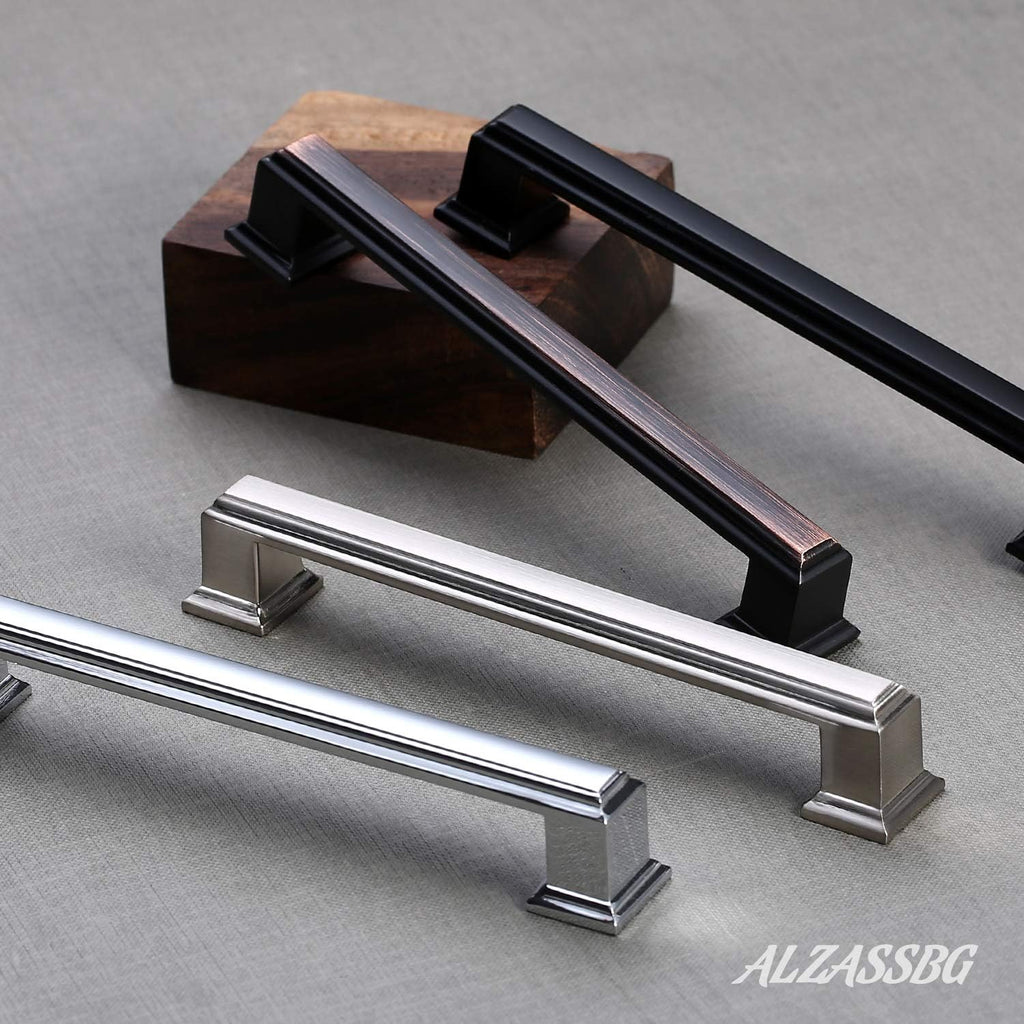 5" Matte Black Cabinet Pulls and Handles 10 Pack, AL3071MB