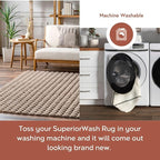 nuLOOM 3'9" x 6' Cozy Plush SuperiorWash Area Rug, Machine Washable, Soft - Image 3
