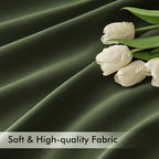 MIULEE Olive Green Back Tab Blackout Curtains 108 Inch Long 2 Panels Set - Image 6