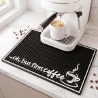 Coffee Bar Mat, Rise and Shine - Coffee Bar Accessories, Station, 18x12