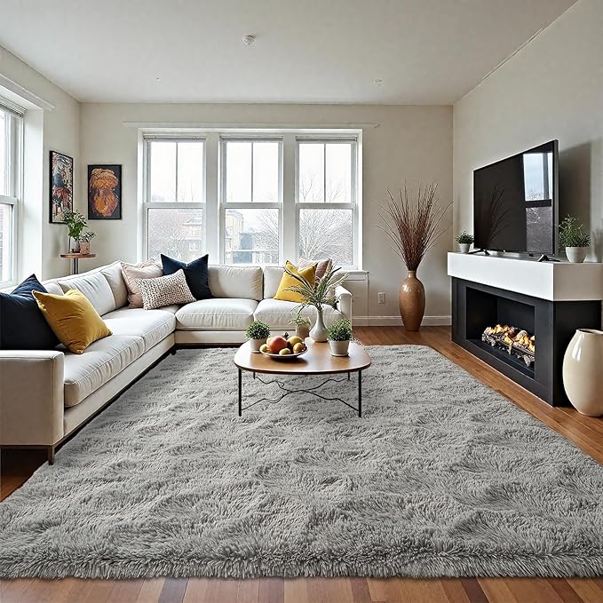 LOCHAS Ultra Soft Indoor Modern Area Rugs Fluffy Living Room Carpets - Image 8