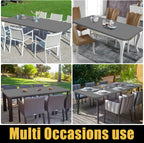 Smiry Elastic Fitted Polyester Tablecloths for 8 Foot Rectangle Tables