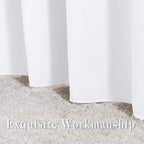 NICETOWN White Curtains 84 inch Length 2 Panels Set - Image 7