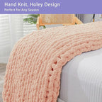 Bigacogo Chunky Knit Throw Blanket - Image 4
