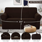 U-NICE HOME Oversized Stretch Loveseat Couch Cover Sofa Covers Washable Sofa - Image 3