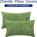 CaliTime Throw Pillow Covers Decorative 16 X 26 Inches Pack of 2 Cozy Chenille - Image 6