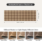 Lahome Checkered Easy Runner Rug, 2x8 Carpet Runners - Image 2