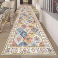 HEBE Hallway Runner Rug 2'8''x12' Washable Vintage Distressed Area Rugs Non by HEBE