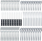BEWOS Gold Serving Utensils, 20-Piece Serving Utensils set, Gold Serving Spoons, Slotted Spoons, Tongs, Forks, Cake Server, Butter Knife, Stainless Steel Serving Utensils for Parties, Dishwasher Safe