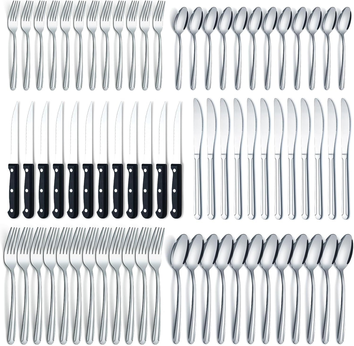 BEWOS Gold Serving Utensils, 20-Piece Serving Utensils set, Gold Serving Spoons, Slotted Spoons, Tongs, Forks, Cake Server, Butter Knife, Stainless Steel Serving Utensils for Parties, Dishwasher Safe