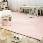 Ashler Faux Fur Rug, Ultra Soft Faux Rabbit Fur, 6 x 9 Feet Rectangle, Machine - Image 6