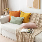 MIULEE Burnt Orange Decorative Throw Pillow Covers - Image 4