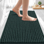 Smiry Thick Bathroom Rugs 24x16, Extra Soft Absorbent Chenille Bath Mat