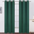 LEMOMO Green Blackout Curtains 34 x 84 Inch Length/Set of 2 Curtain by Lemomo