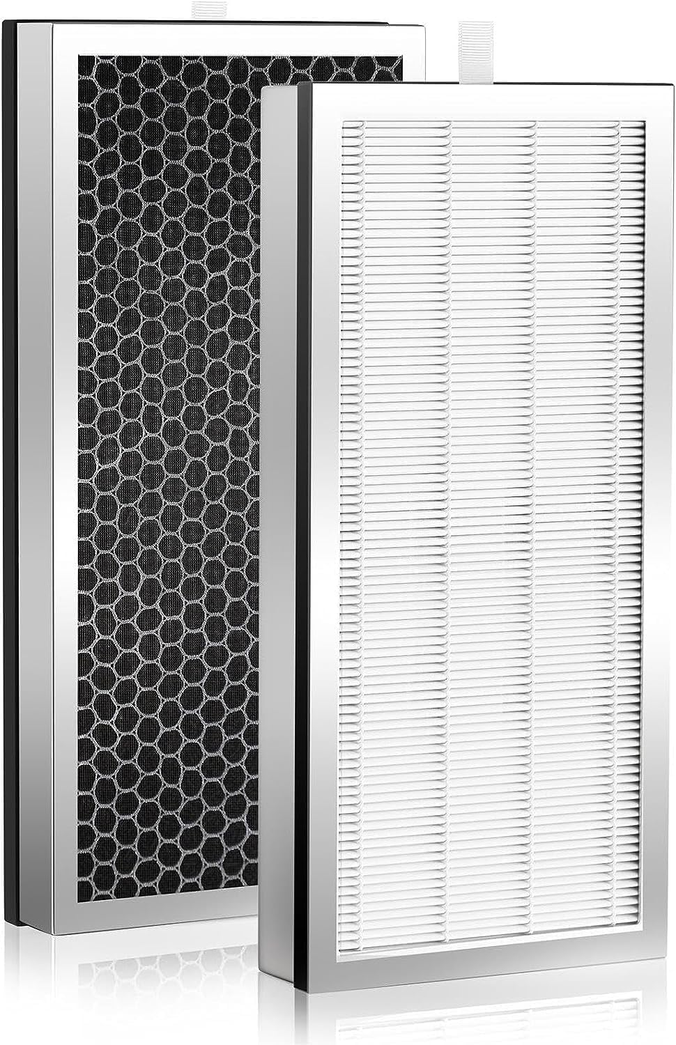 Air Purifier Replacement Filters 4 Pack Compatible with 25 Series Air Purifier Filter S1/W1/B1,3-in-1 Filters H13 True HEPA and Activated Carbon Filters Compatible with Series Air Purifier