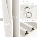 MIULEE Ivory Blackout Curtains - Image 4