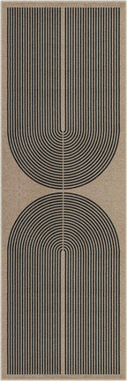 Lahome Modern Rainbow Easy Jute Outdoor Runner Rug, 2x6 Runners - Image 7