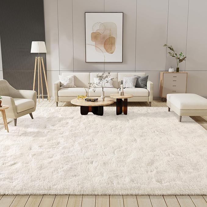 LOCHAS Ultra Soft Indoor Modern 10x14 Area Rugs Fluffy Living Room Carpets - Image 3