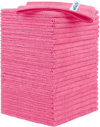HOMEXCEL 50PK Microfiber Cleaning Cloth, Cleaning Rag for Home, 11.5x11.5in