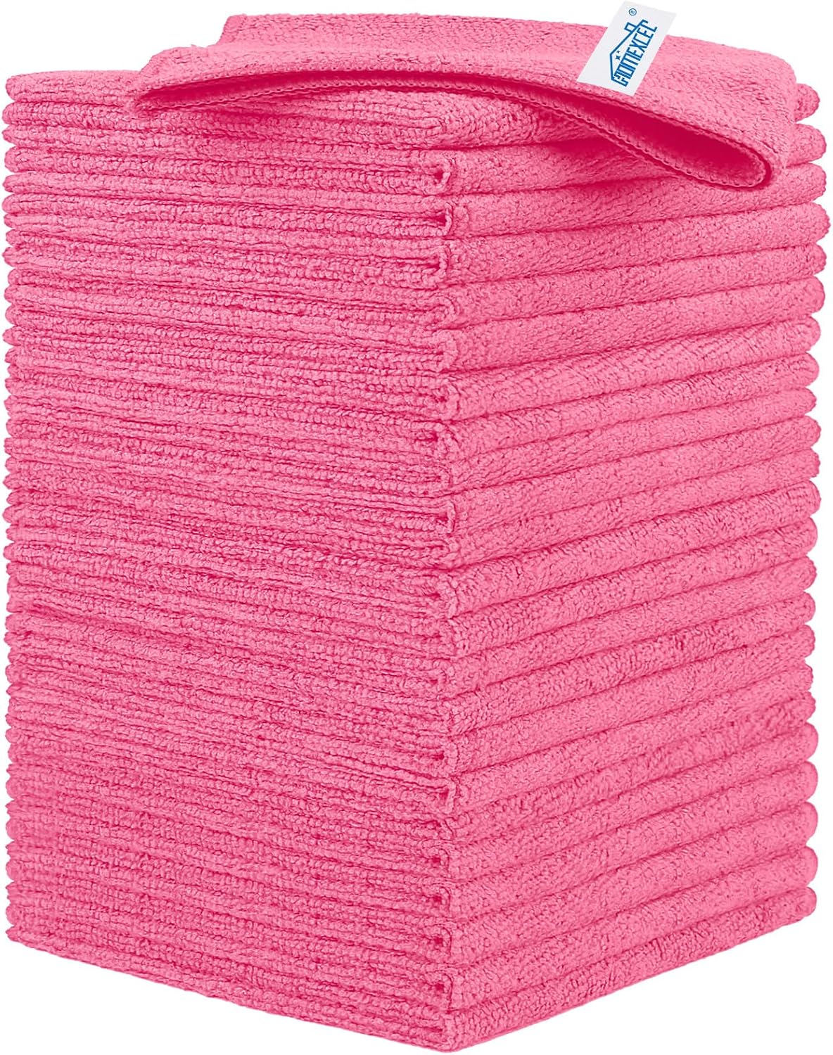 HOMEXCEL 50PK Microfiber Cleaning Cloth, Cleaning Rag for Home, 11.5x11.5in