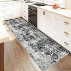 XLUEZ 2x8 Runner Rug for Hallway, Washable Modern Abstract Runner Rugs Neutral - Image 3