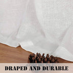 H.VERSAILTEX 2 Pack Ultra Luxurious High Woven Linen Elegant Semi Sheer - Image 8