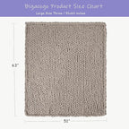 Bigacogo Chunky Knit Throw Blanket - Image 2