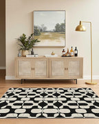 Latte&Fog 3x5 Entryway Rug, Vintage Washable Area Rug, Boho Non Slip Low Pile - Image 3