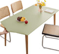 PU Stretch Fitted Rectangle Tablecloth with Elastic Edge 31 x 55 Inch Waterproof Oil Proof Table Cloth Wipeable Table Cover for Indoor Outdoor Furniture Protect (Green,31"x55")
