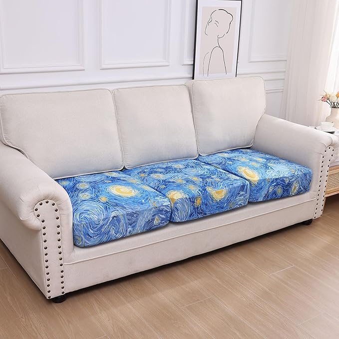 hyha Printed Couch Cushion Covers, Floral Sofa Covers Washable - Image 5