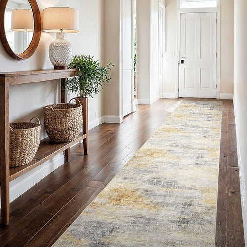 2'6''x16' Washable Kitchen Runner Rug: Modern Abstract Runners by Ksrau