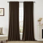 Guken 100% Blackout Curtains 90 Inch Length 2 Panels Set by Guken