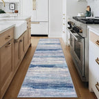 KOZYFLY Modern Abstract Hallway Runner Rug, 2.6x8 Washable Rug Runner Non-Slip - Image 3