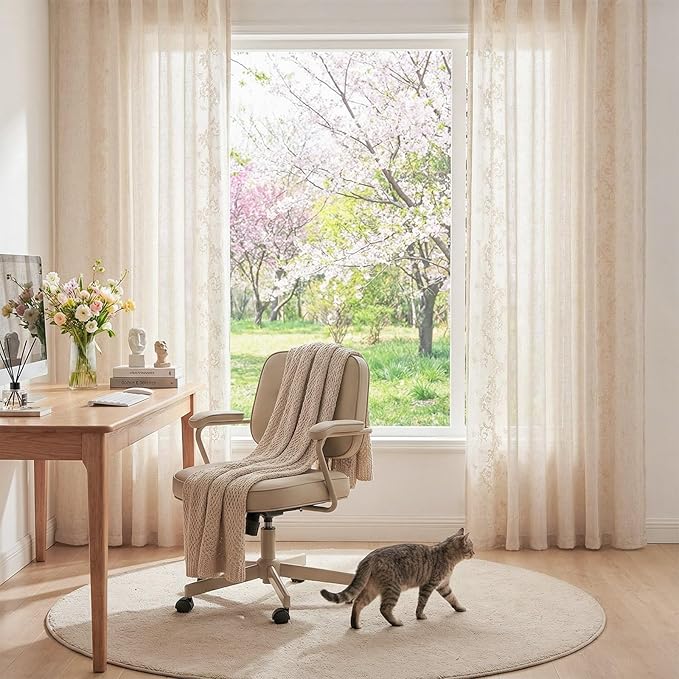 jinchan Evelyn Embroidered Linen Curtains - Image 5