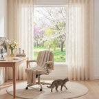 jinchan Evelyn Embroidered Linen Curtains - Image 5