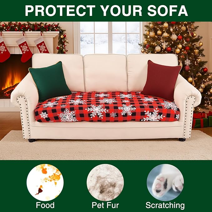 Smiry Printed Couch Cushion Covers, Stretch Soft Couch Covers - Image 7