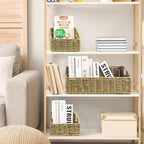 Pantry Baskets Organization, Wicker Storage Basket Green