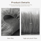 Ashler Faux Fur Rug - Image 4