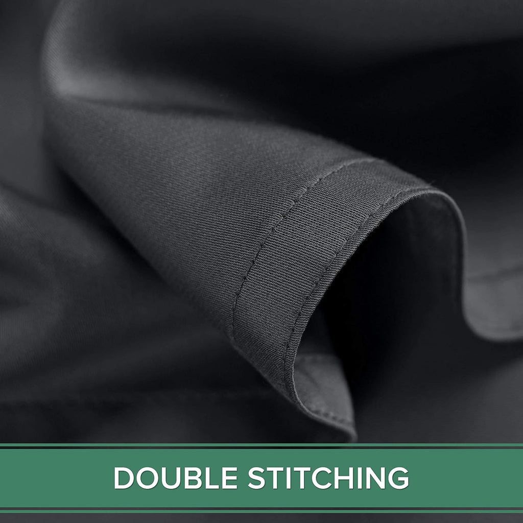 Pure Bamboo King Sheets, Genuine 100% Organic Viscose Derived from Bamboo Bed Sheet Set, Luxuriously Soft & Cooling, Double Stitching, 2 Year Quality Promise (King, Charcoal)