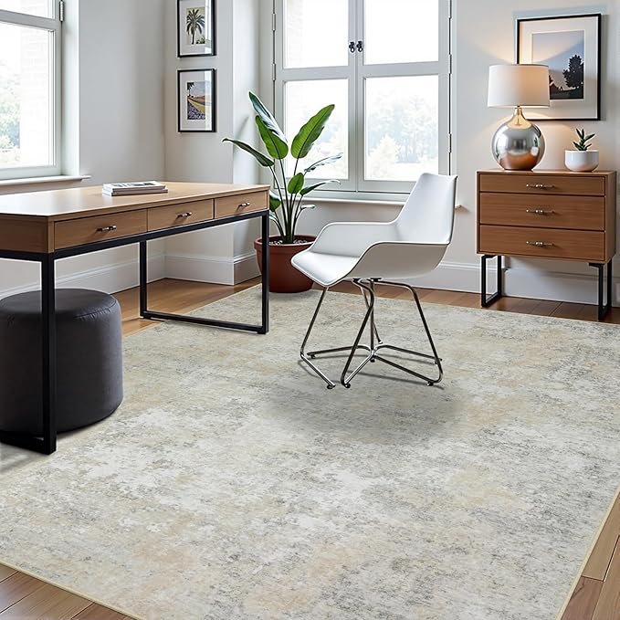 8x10 Area Rugs for Living Room Rug Washable: Abstract Large Rug for Dining Room - Image 3