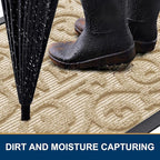 Smiry Welcome Door Mat Outside Entrance, Heavy Duty Trap Dirt and Moisture Easy - Image 3