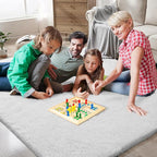 Shag Area Rugs for Bedroom Living Room, 4X6 Ultra Soft White Fluffy Area Rugs - Image 5
