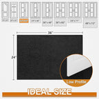 Mibao Dirt Trapper Door Mat for Indoor Outdoor, Waterproof All-Season, - Image 3