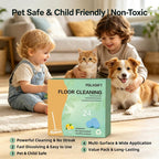 Floor Cleaner Tablets, 24pcs Multi-Surface Floor Cleaner Solution | Pet Safe, No Residue, No Streaks,Robot Mop Safe Quick Dissolve Floor Cleaning Tablets for Wood Tile Laminate