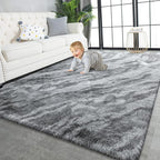 TWINNIS Super Soft Shaggy Rugs Fluffy Carpets, 4x5.9 Feet, Indoor Modern Plush by TWINNIS